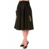 Jupe Banned Clothing Peacock Skirt Noir