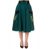 Jupe Banned Clothing Peacock Skirt Vert