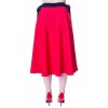 Jupe Banned Clothing Buttons Long Skirt Rouge