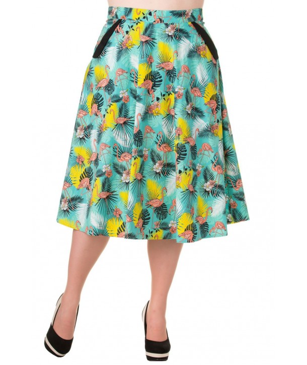 Jupe Banned Clothing Wanderlust Skirt Flamingo