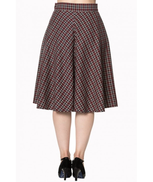 Jupe Banned Clothing Apple Of My Eye Skirt Rouge/Noir