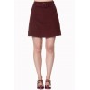 Jupe Banned Clothing Dare To Wear Buckle Detail Skirt Aubergine