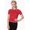 Top Banned Clothing Twist & Shake Collarouge Knit Rouge