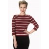 Top Banned Clothing Stripes Please! Knit Jumper Bordeaux