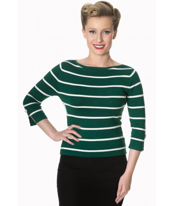 Top Banned Clothing Stripes Please! Knit Jumper Vert