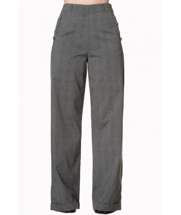 Pantalon Banned Clothing Style Crush Trouser Grey