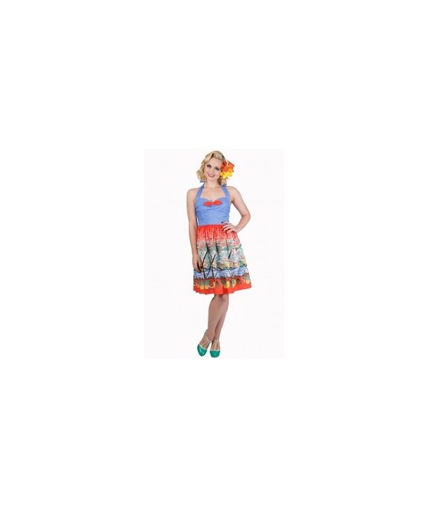 Robe Banned Clothing Palm Springs Dress Rust