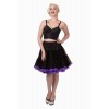 Tutu Banned Clothing Wild Fire Petticoat Noir/Violet