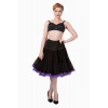 Tutu Banned Clothing Bright Lights Petticoat Noir/Violet