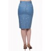 Jupe Banned Clothing Sweet Talker Pencil Skirt Alaska Bleu