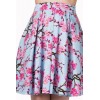 Jupe Banned Clothing Last Dance Skirt Blossom Bleu