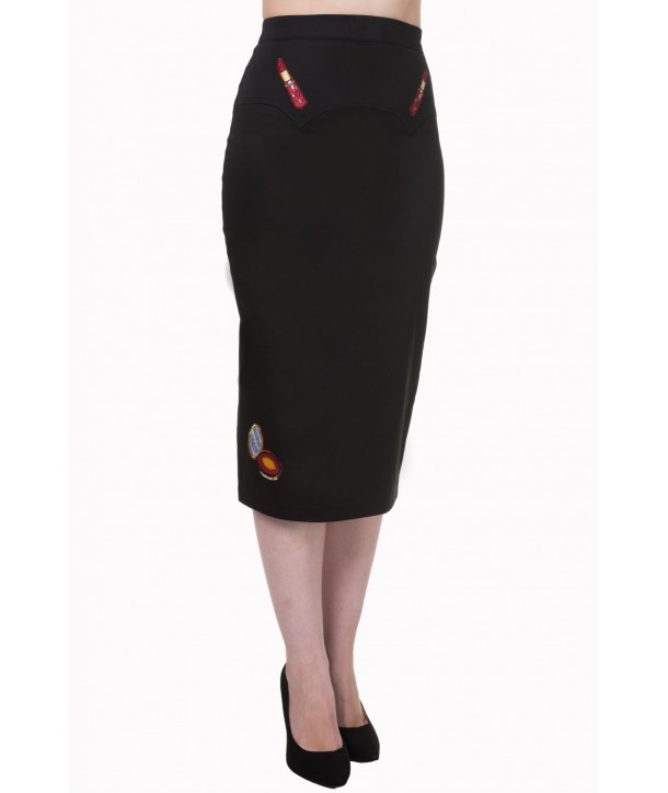 Jupe Banned Clothing New Romantics Pencil Skirt Noir