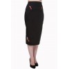 Jupe Banned Clothing New Romantics Pencil Skirt Noir