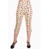 Pantalon Banned Clothing New Romantics Capri Trousers Beige