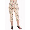 Pantalon Banned Clothing New Romantics Capri Trousers Beige