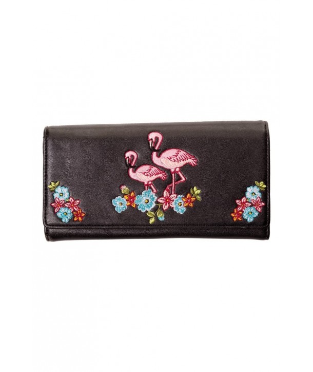 Porte Monnaie Banned Clothing Flamingo Wallet Noir