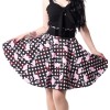 Jupe Rock Rockabella Polkadot Flamingo