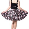 Jupe Rock Rockabella Polkadot Flamingo