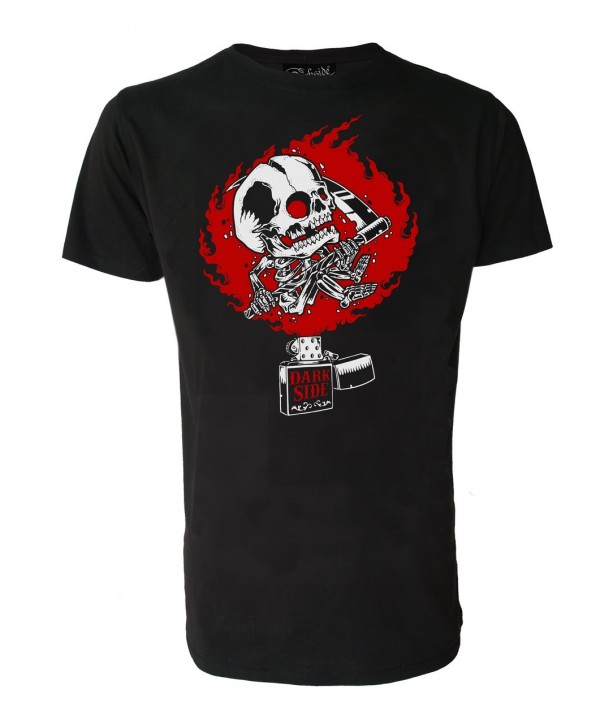 Tee Shirt Darkside Homme Zippo Skull