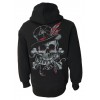 Sweat Shirt Veste Darkside Clothing Homme Voodoo Darkside Skull