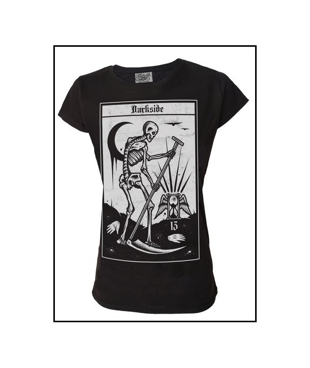 Tee Shirt Darkside Femme Death Tarot Card