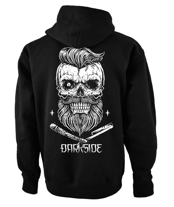 Sweat Shirt Veste Darkside Homme Bearded Skull