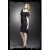 Top Queen Of Darkness Lace Top With Short Sleeves