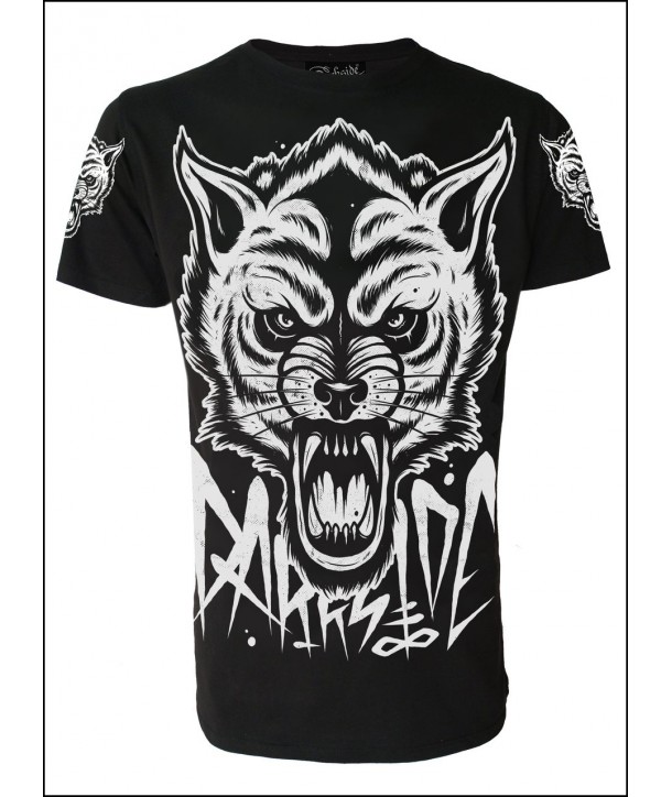 Tee Shirt Darkside Clothing Homme Wolf