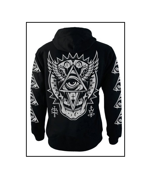 Sweat Shirt Veste Darkside Clothing Homme All Seeing Eye