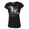 Tee Shirt Darkside Femme Laugh Now Cry Later Clowns