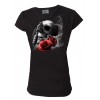 Tee Shirt Darkside Femme Tattoo Gun Skull