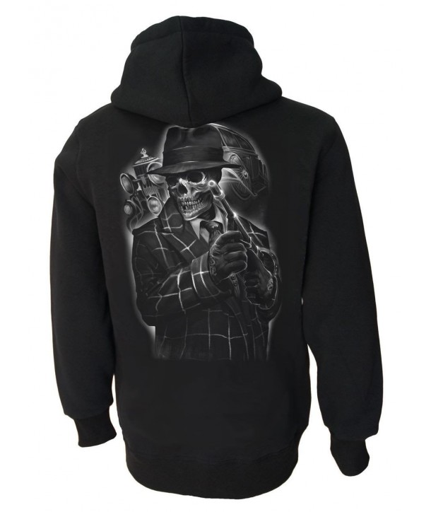 Sweat Shirt Darkside Homme Gangster Skeleton