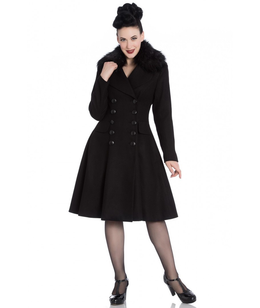 manteau noir vintage