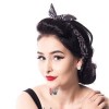 Bandeau Rock Rockabella Black Flower