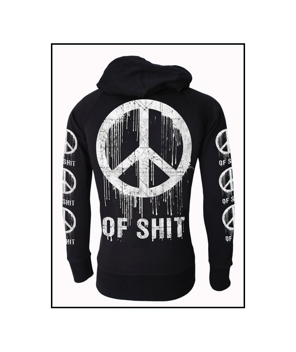 Sweat Shirt Veste Darkside Clothing Peace Of Shit