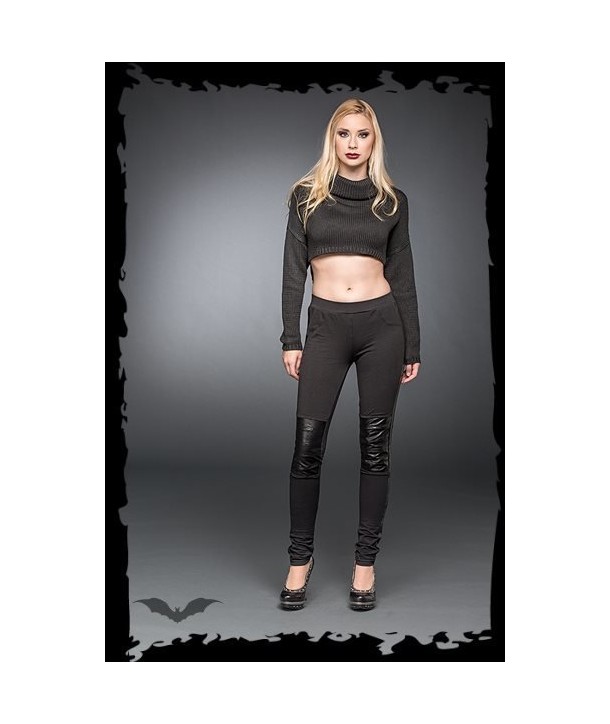 Leggings Queen Of Darkness Gothique Artificial Leather