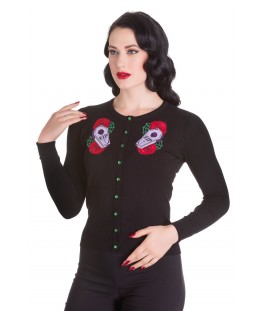 Cardigan lungo in filato lurex Donna, Nero | Milano