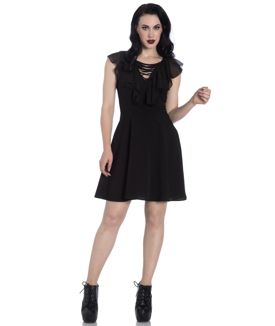 Robe rock Hell Bunny 4810 ONYX Vente Rock Privee