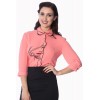 Chemise Blouse Banned Clothing Model Face Coral