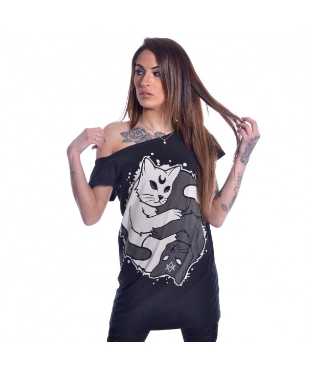 Tee Shirt Heartless Ying Yang Kitty