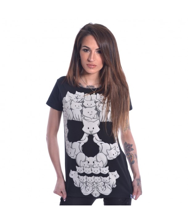 Tee Shirt Cupcake Cult Cat Skull