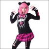 Sweat Shirt Veste Killer Panda Mascara