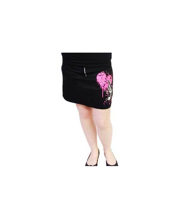 Jupe Darkside Pocket Skirt Pink Heart Gun