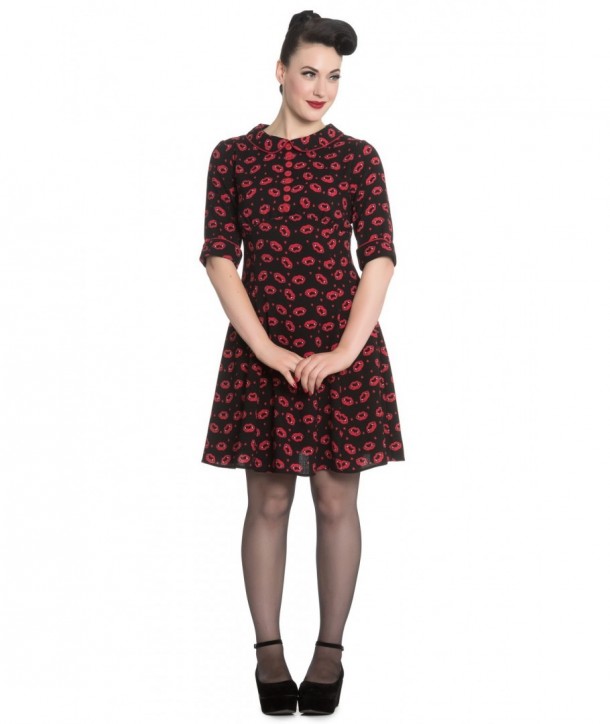 Robe Hell Bunny Kiss Me Deadly