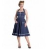 Robe Hell Bunny Vanity Bleu Marine