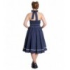 Robe Hell Bunny Vanity Bleu Marine